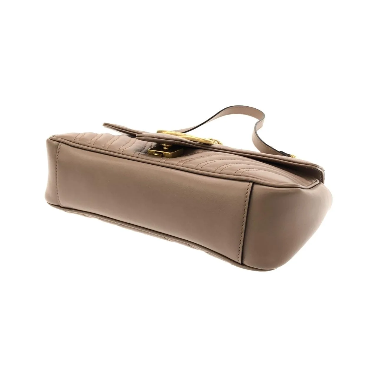 GUCCI Marmont 443497 DTDIT Shoulder Leather Black Leather Rank A - Thumbnail 3