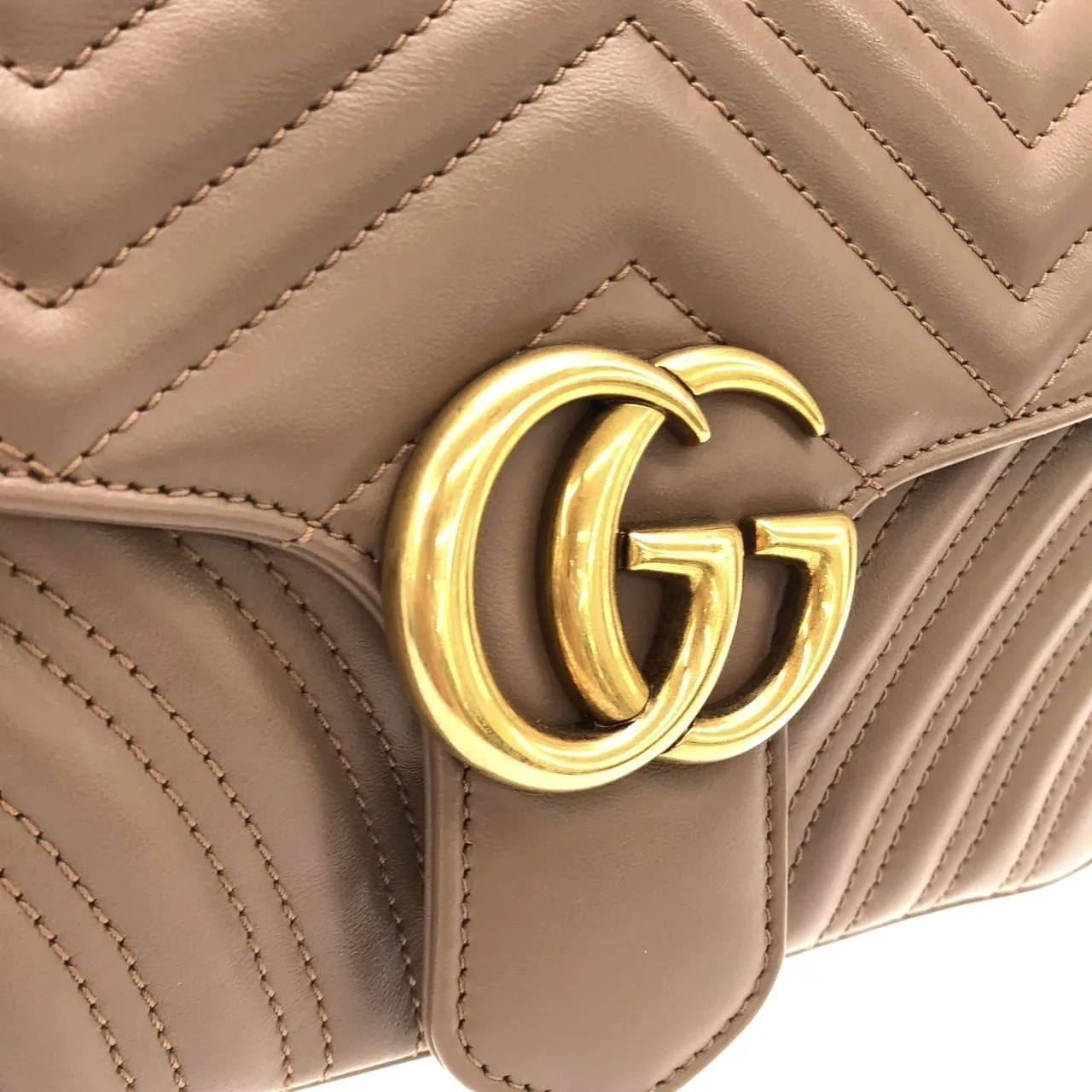 GUCCI Marmont 443497 DTDIT Shoulder Leather Black Leather Rank A - Thumbnail 4