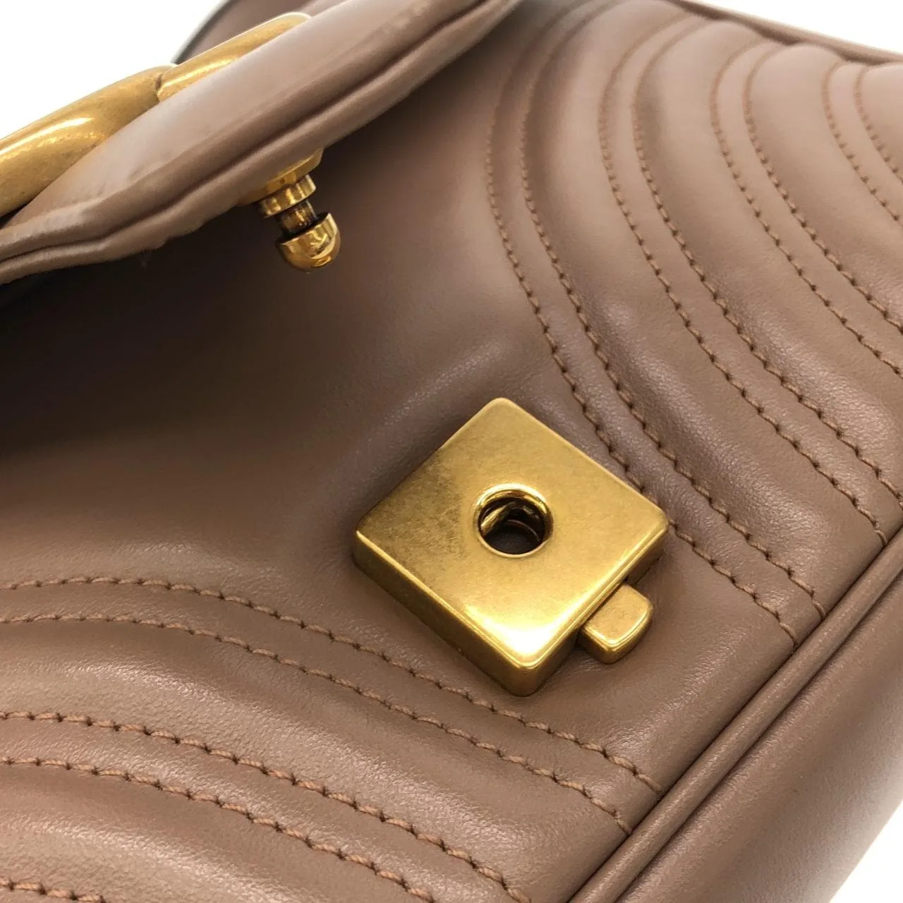 GUCCI Marmont 443497 DTDIT Shoulder Leather Black Leather Rank A - Thumbnail 5