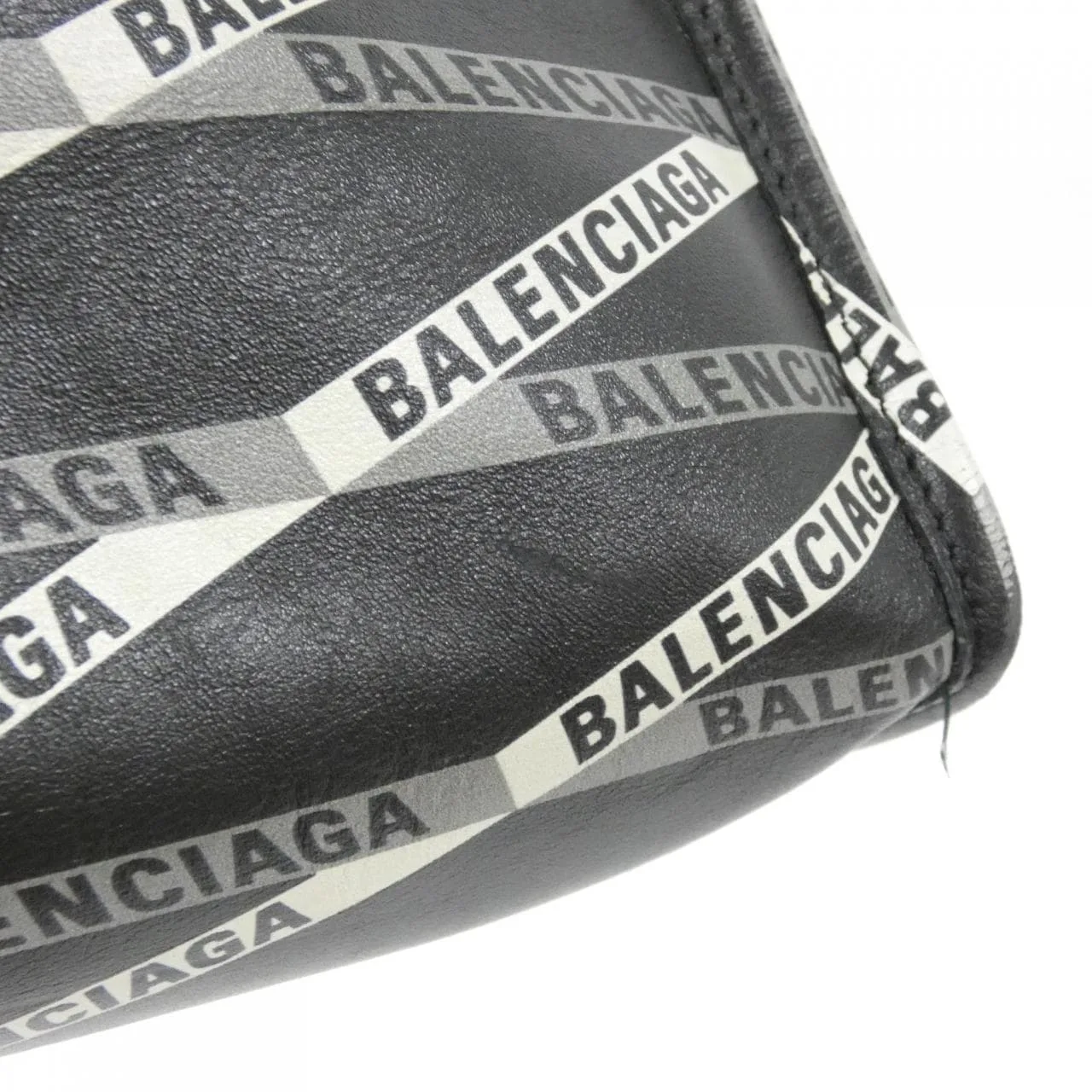 BALENCIAGA 544308 Handbag Leather 黑色 皮革 中古品A - 縮圖 3