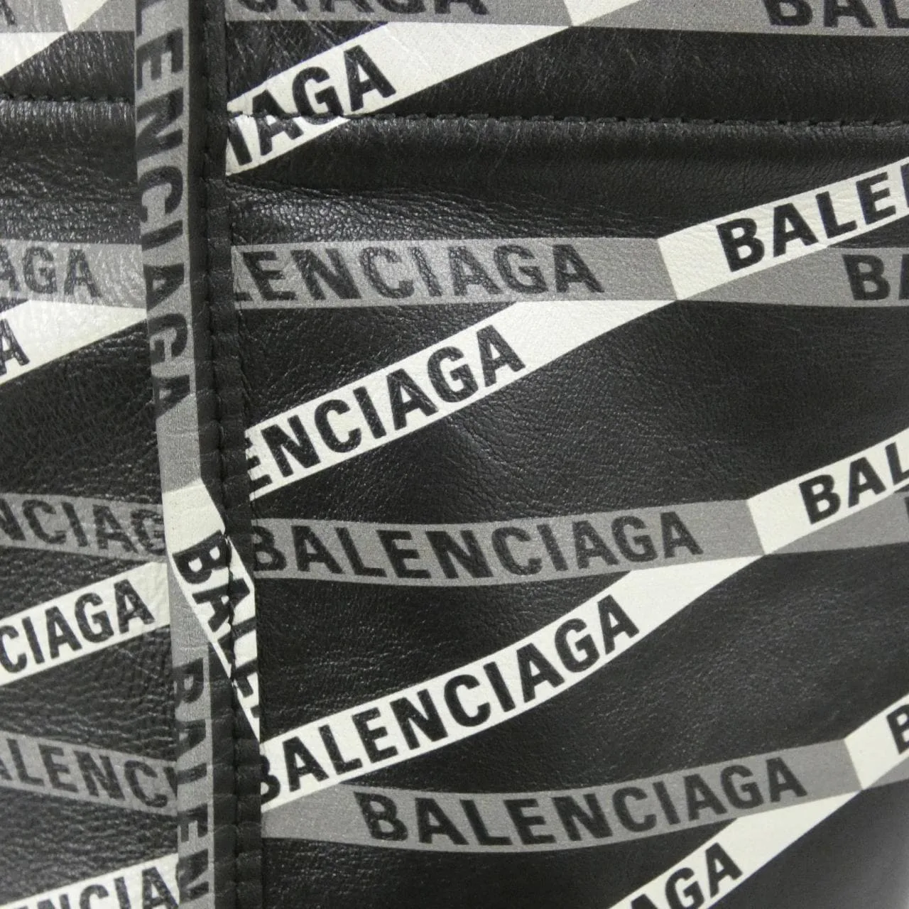 BALENCIAGA 544308 Handbag Leather 黑色 皮革 中古品A - 縮圖 5