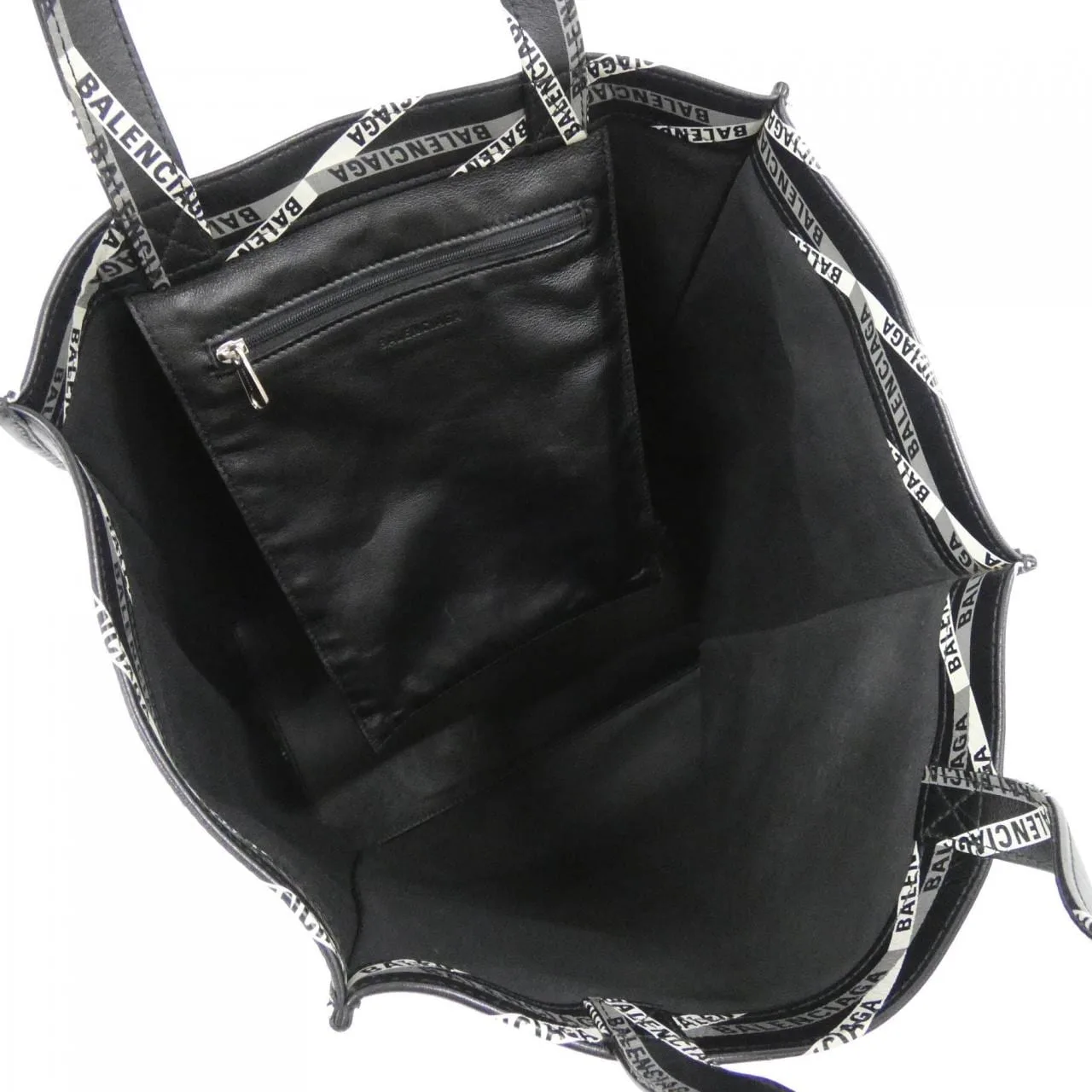 BALENCIAGA 544308 Handbag Leather 黑色 皮革 中古品A - 縮圖 7