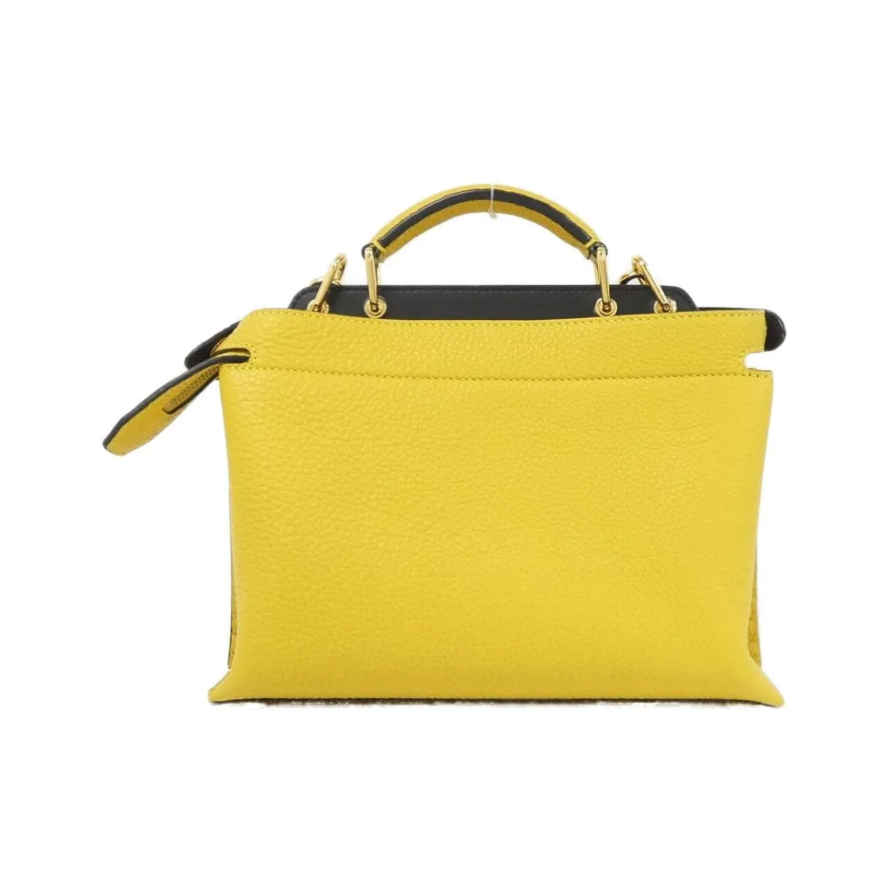 FENDI Peekaboo 7VA506 ADM7 Handbag Yellow Rank A - Thumbnail 2