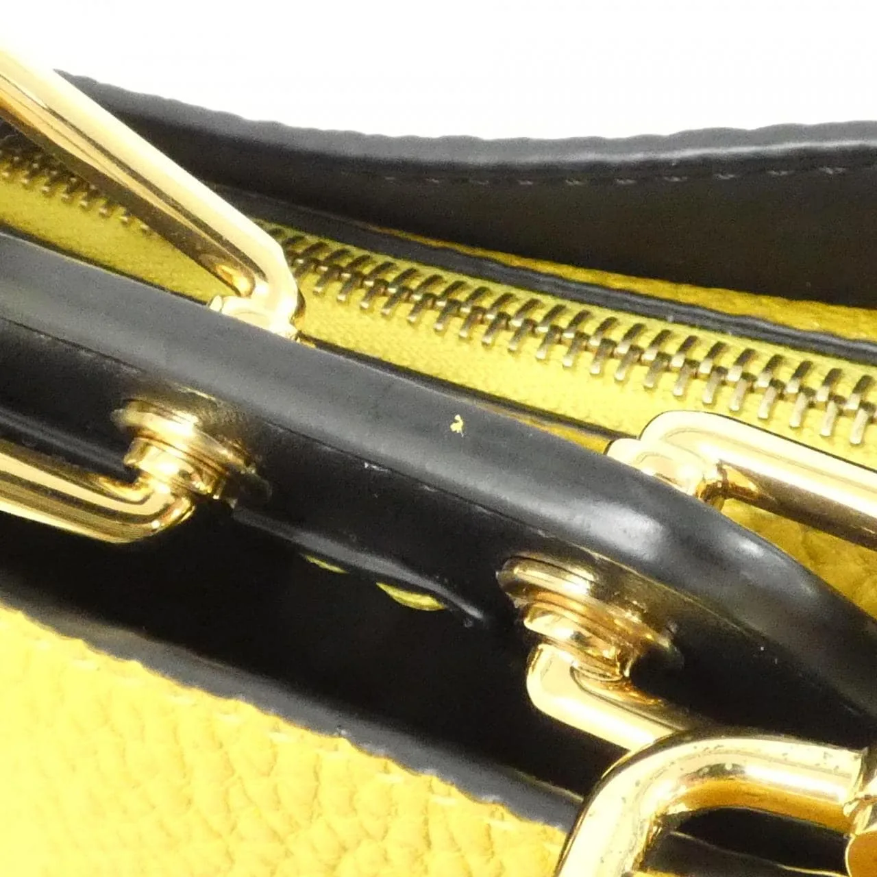 FENDI Peekaboo 7VA506 ADM7 Handbag Yellow Rank A - Thumbnail 5