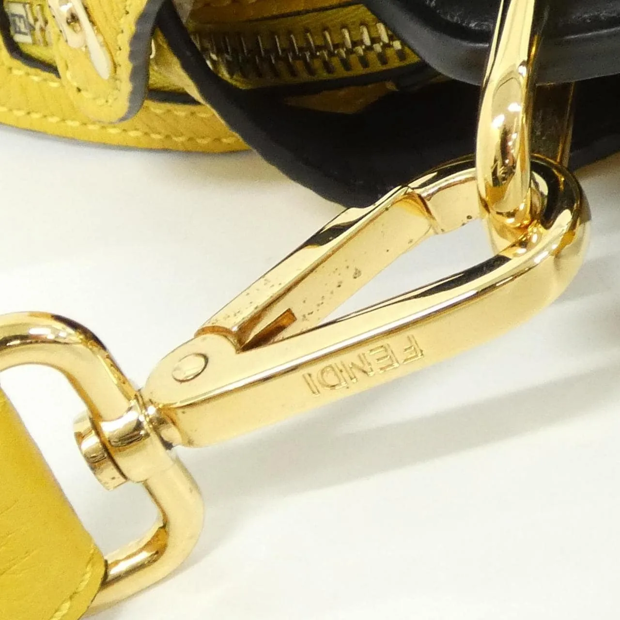 FENDI Peekaboo 7VA506 ADM7 Handbag Yellow Rank A - Thumbnail 6