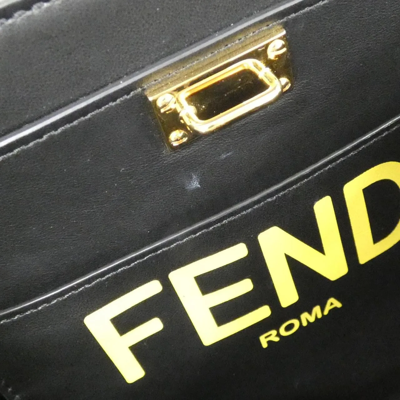 FENDI Peekaboo 7VA506 ADM7 Handbag Yellow Rank A - Thumbnail 9