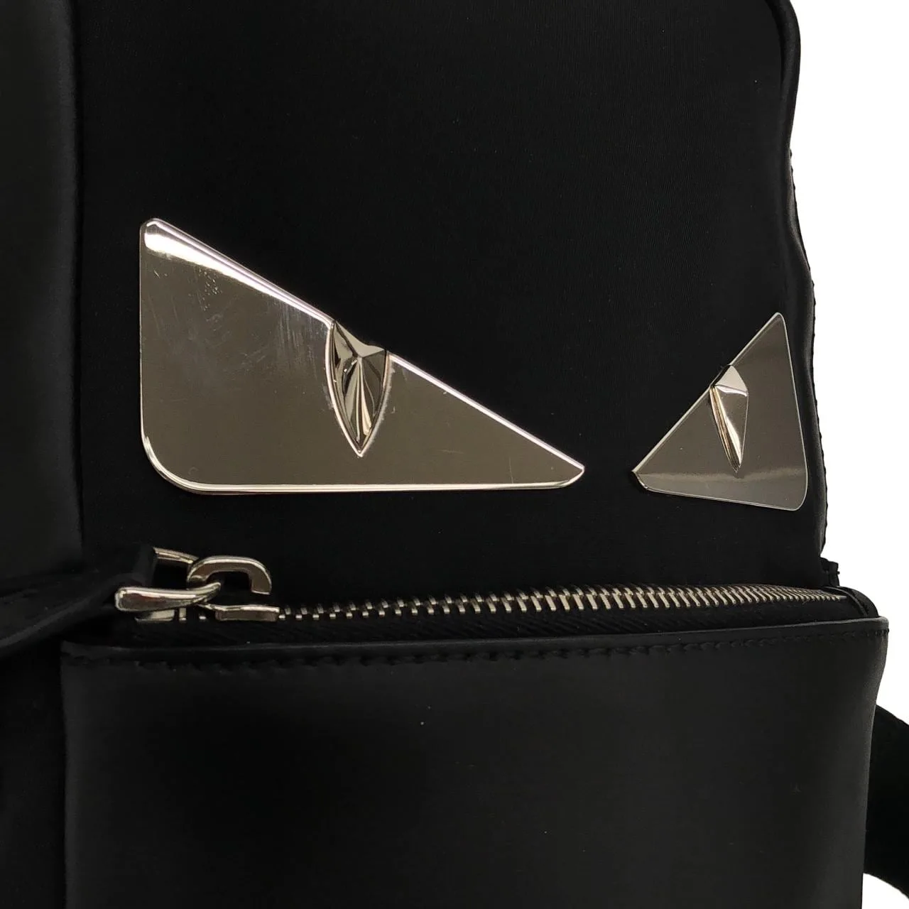 FENDI 7VZ033 A2FT Shoulder Nylon Black Nylon Rank A - Thumbnail 4