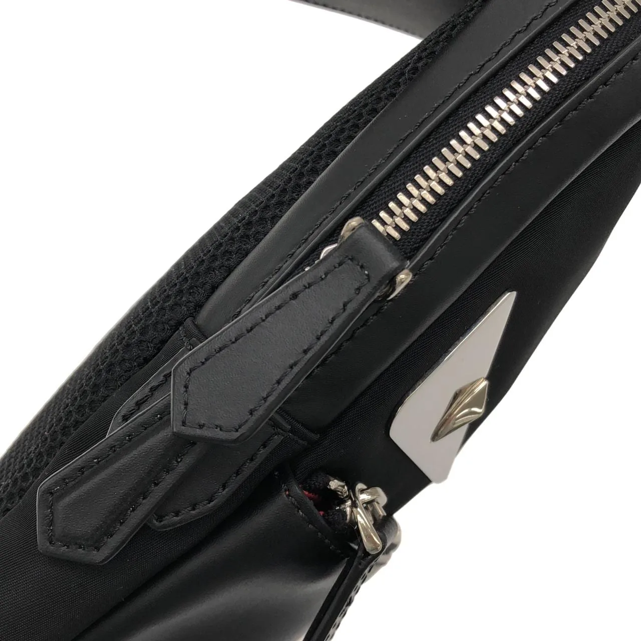 FENDI 7VZ033 A2FT Shoulder Nylon Black Nylon Rank A - Thumbnail 5