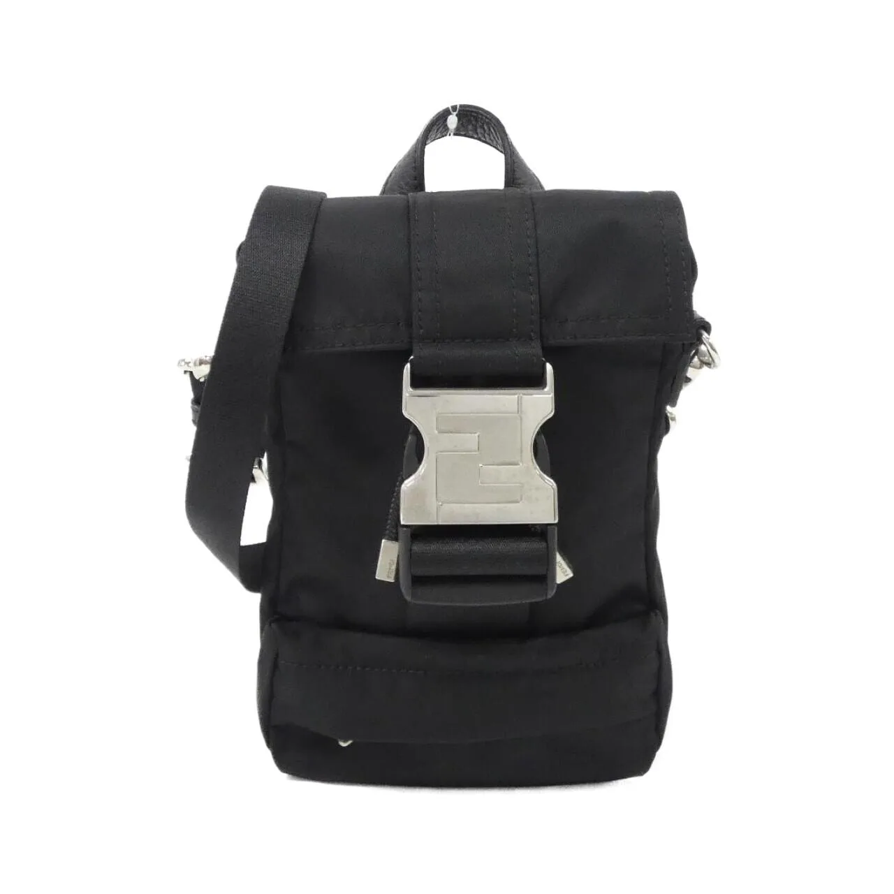 FENDI 7VZ068 AGQT Shoulder Nylon Black