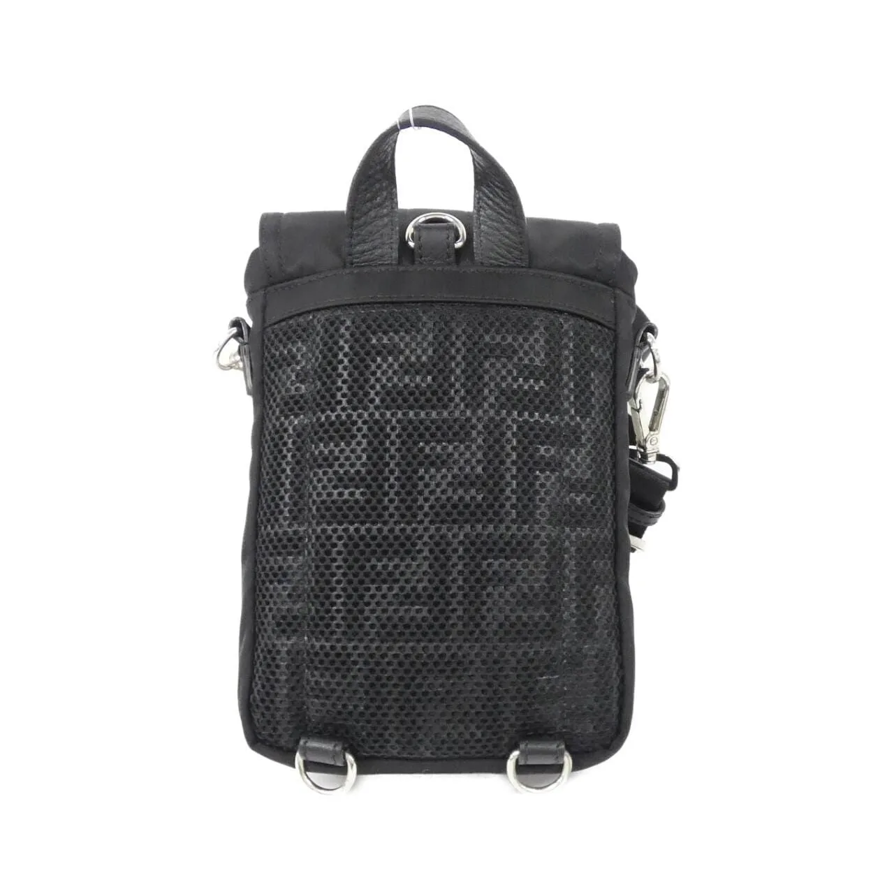 FENDI 7VZ068 AGQT Shoulder Nylon 黑色 尼龍 中古品A - 縮圖 2
