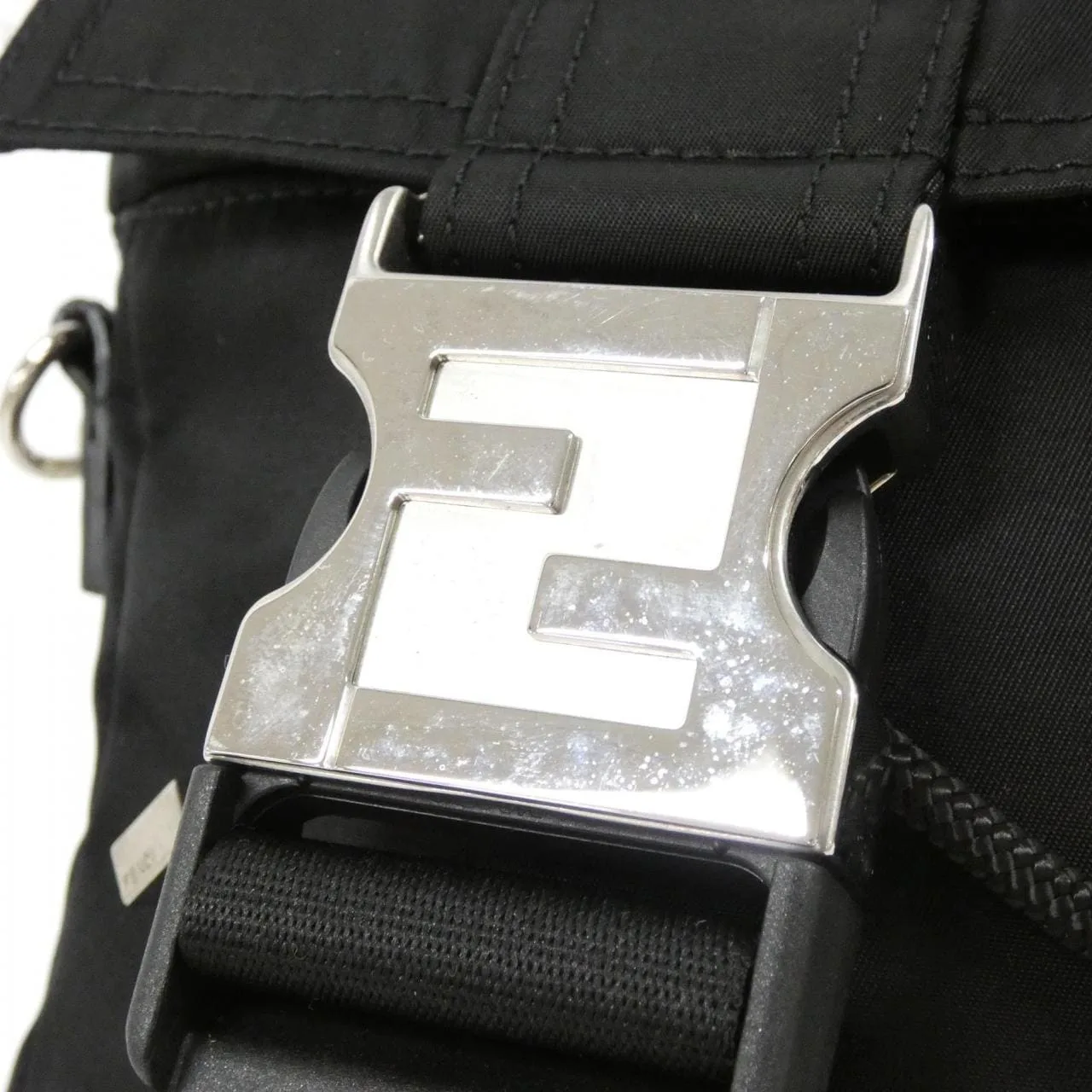 FENDI 7VZ068 AGQT Shoulder Nylon 黑色 尼龍 中古品A - 縮圖 5