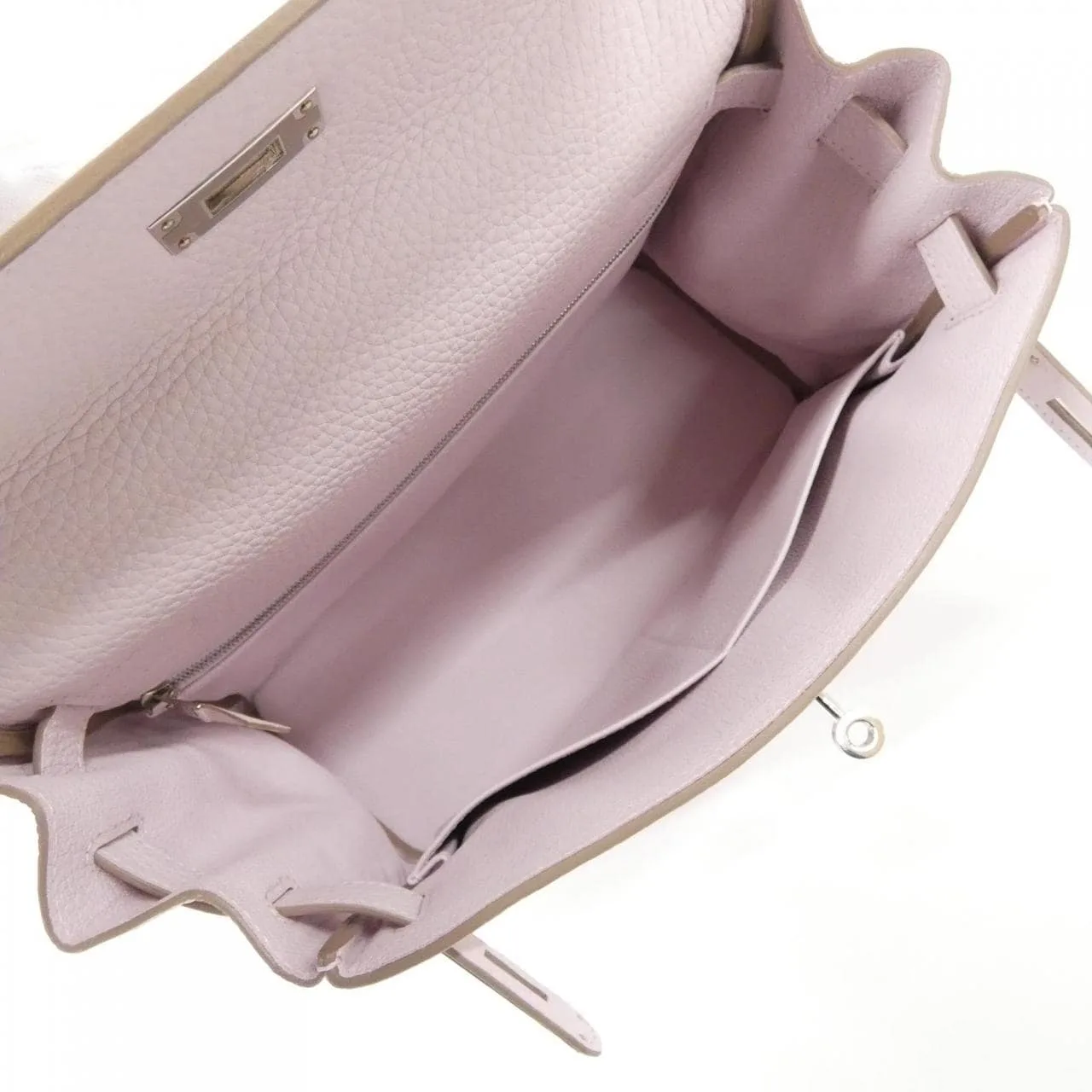 HERMES Kelly 028693CK Handbag Clemence Black Clemence Leather Rank A - Thumbnail 7