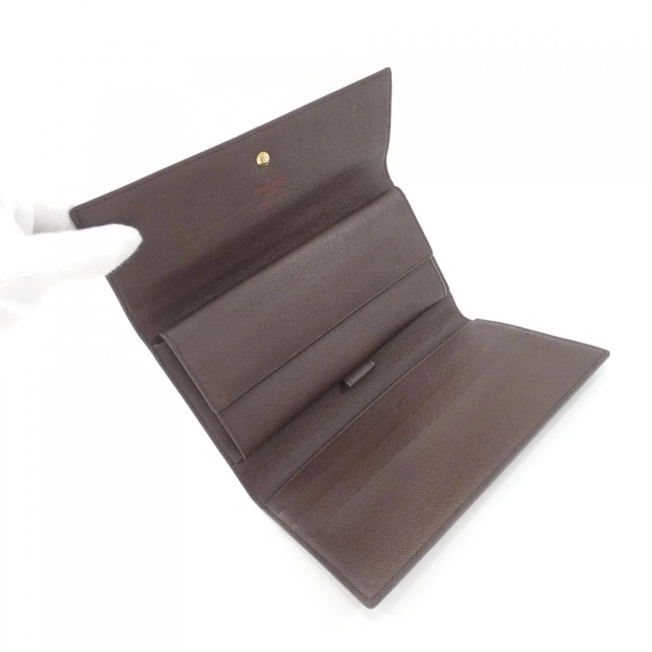 LOUIS VUITTON N61215 Wallet Damier 黑色 Damier 中古品A - 縮圖 4