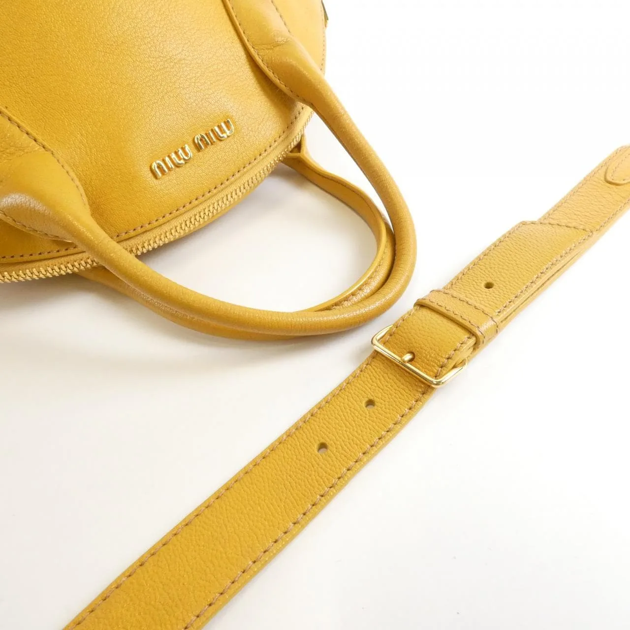 MIU MIU RL0091 手提包 黑色 中古品A - 縮圖 7