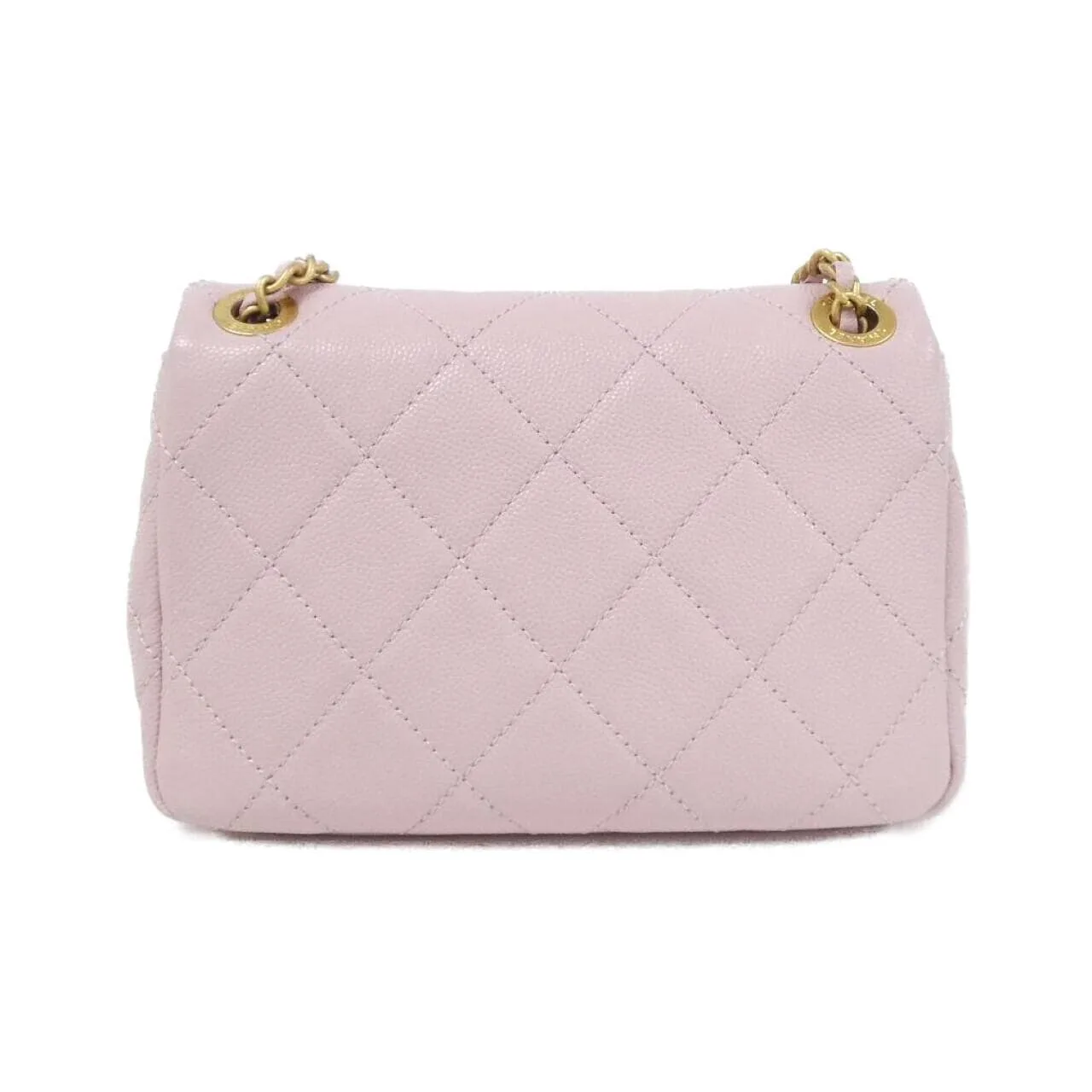 CHANEL Shoulder Grained Calfskin Pink Grained Calfskin Rank A - Thumbnail 2