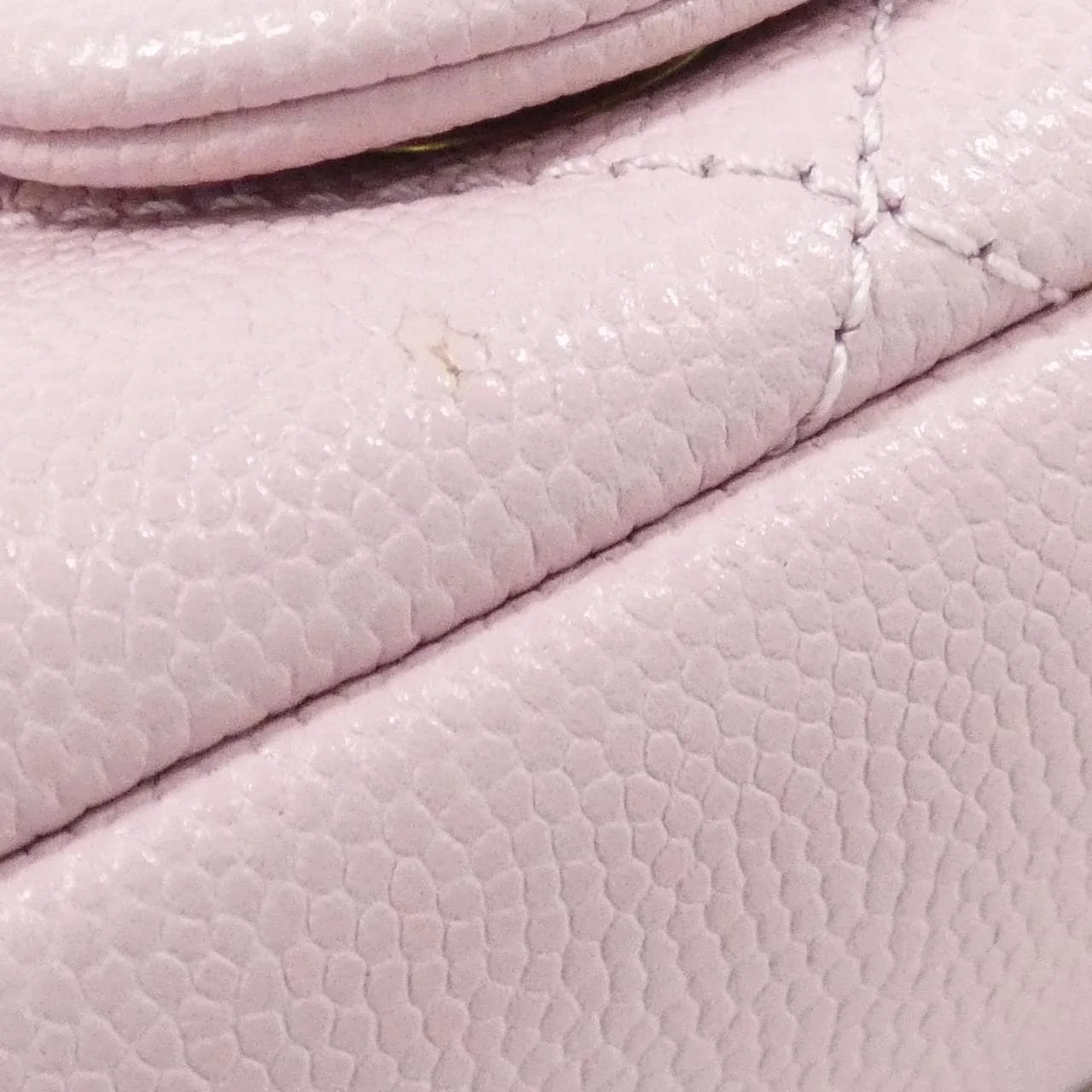 CHANEL Shoulder Grained Calfskin Pink Grained Calfskin Rank A - Thumbnail 3