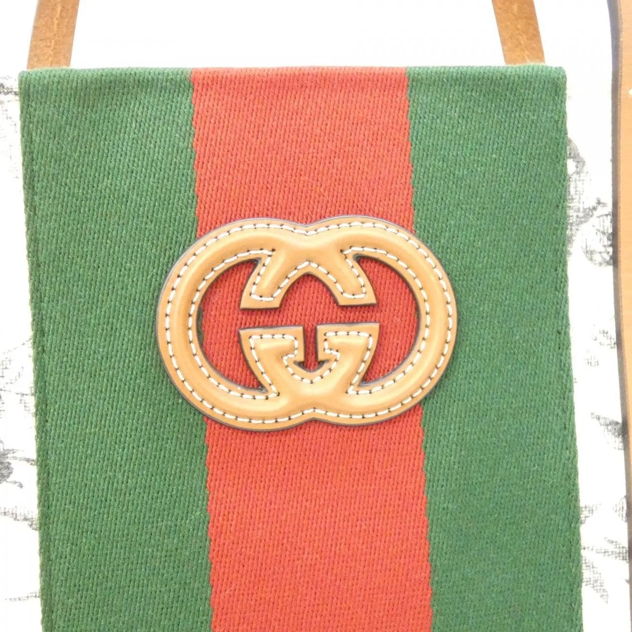 GUCCI 727728 FABLL Handbag Canvas 黑色 帆布 中古品A - 縮圖 5