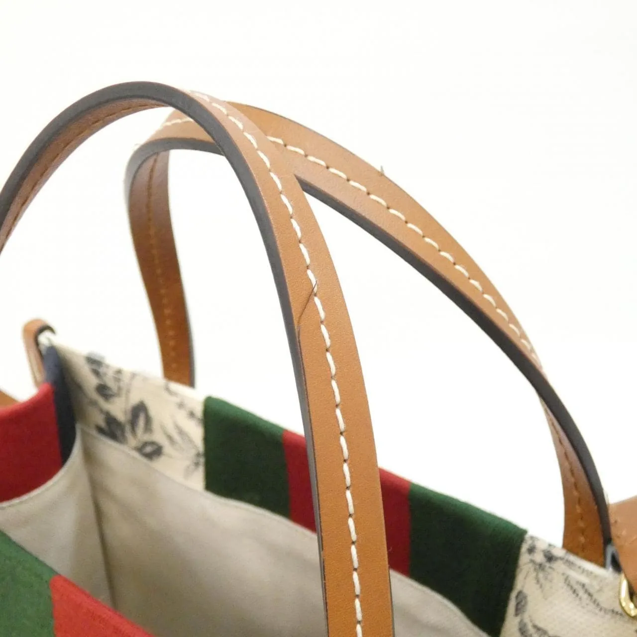 GUCCI 727728 FABLL Handbag Canvas 黑色 帆布 中古品A - 縮圖 6