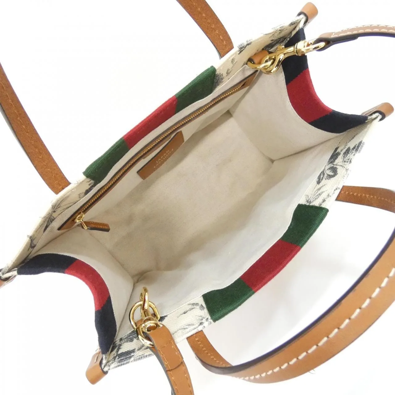 GUCCI 727728 FABLL Handbag Canvas 黑色 帆布 中古品A - 縮圖 7