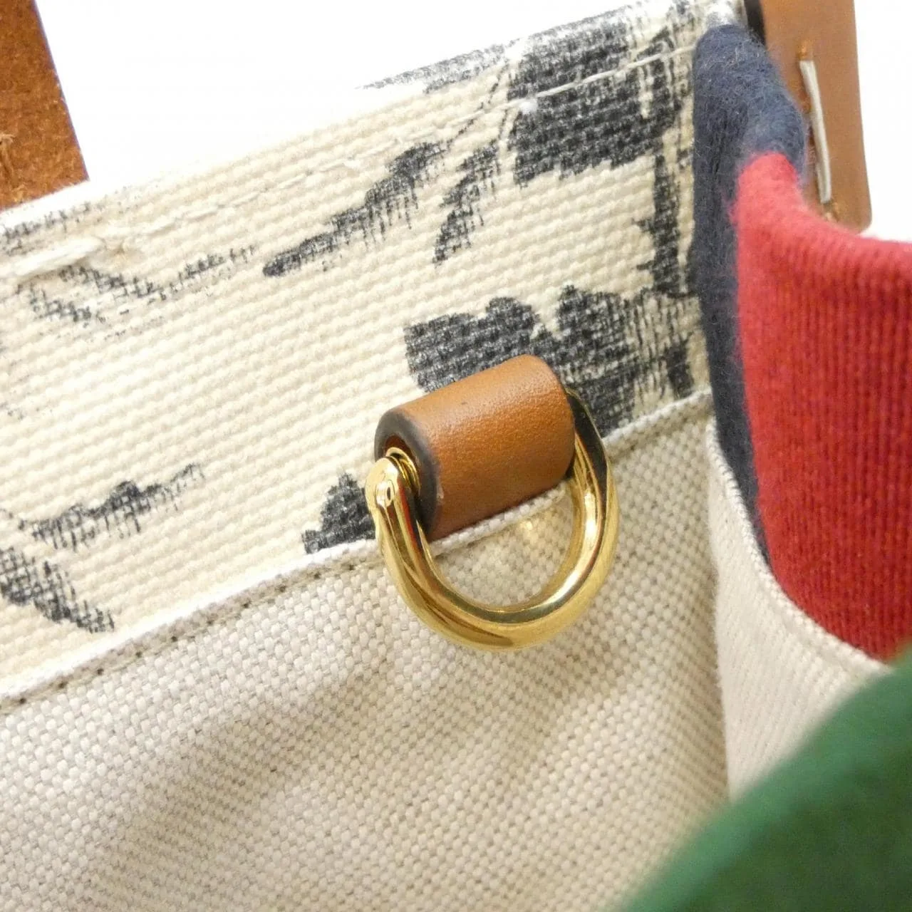 GUCCI 727728 FABLL Handbag Canvas 黑色 帆布 中古品A - 縮圖 9