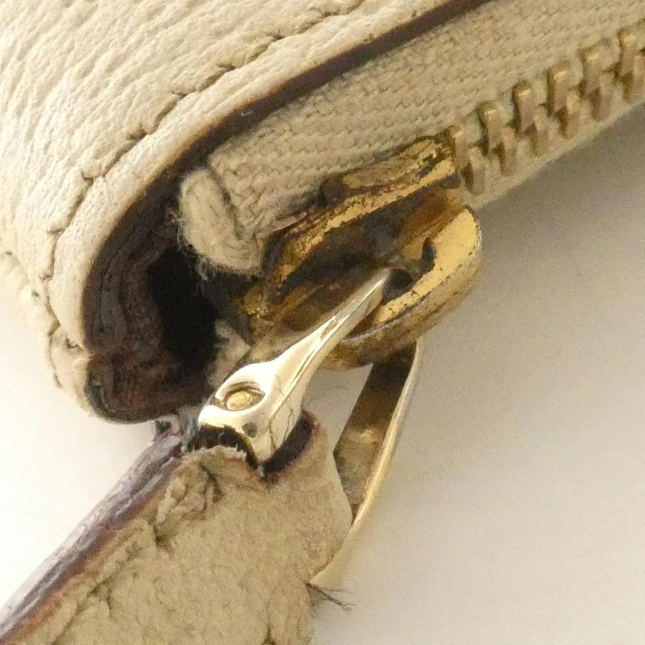 GUCCI 141471 Handbag Canvas Beige Canvas Rank B - Thumbnail 4