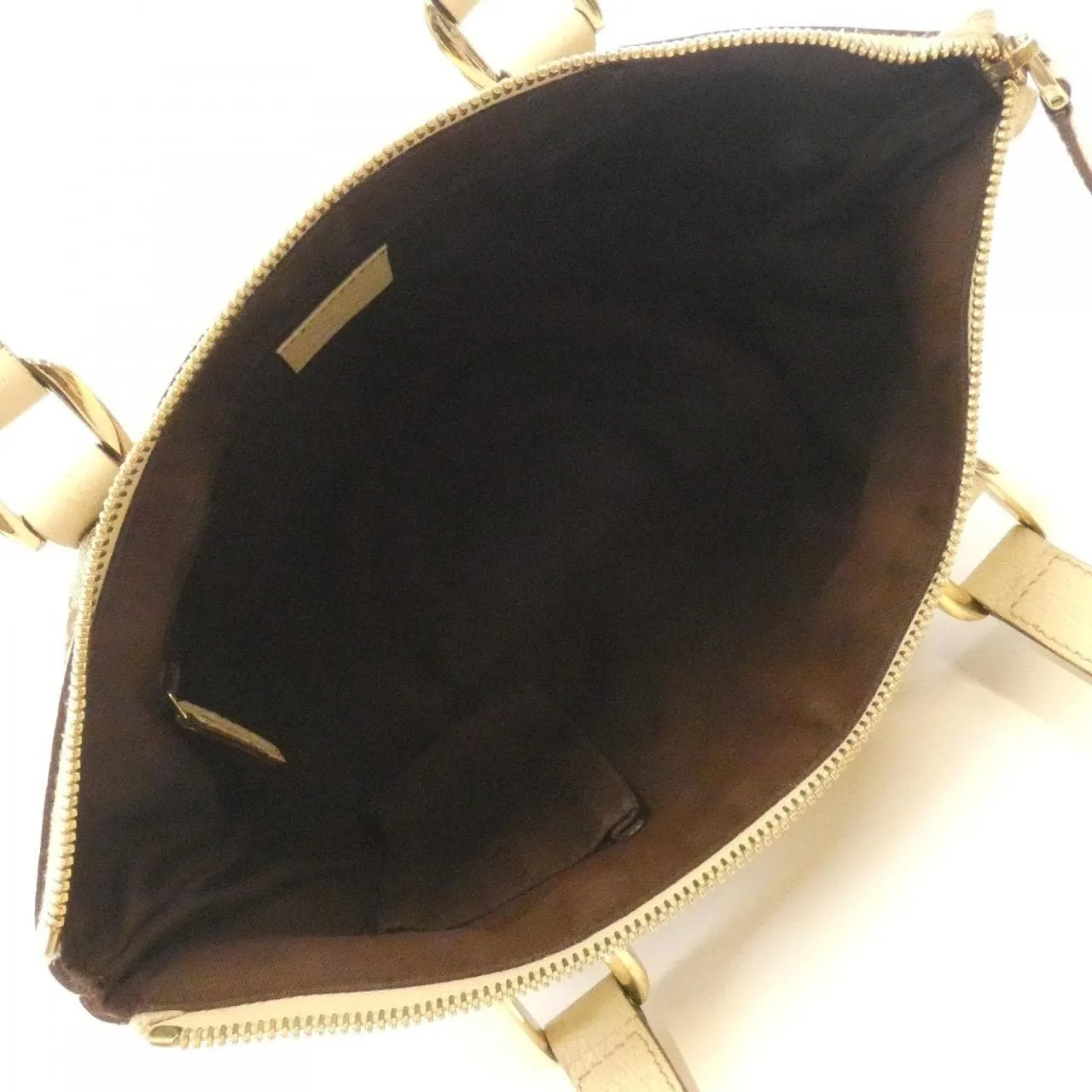 GUCCI 141471 Handbag Canvas Beige Canvas Rank B - Thumbnail 8