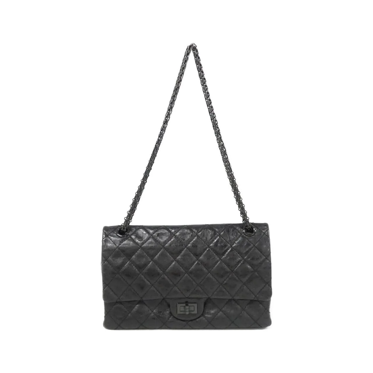CHANEL 2.55 37587 Shoulder Black