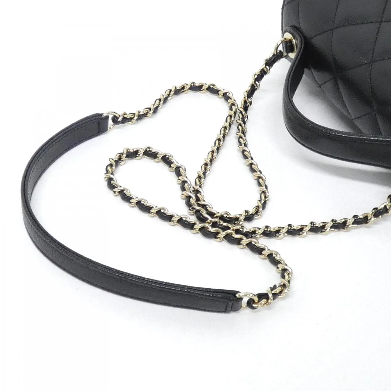 CHANEL 93749 Handbag Grained Calfskin Black Grained Calfskin Rank A - Thumbnail 4