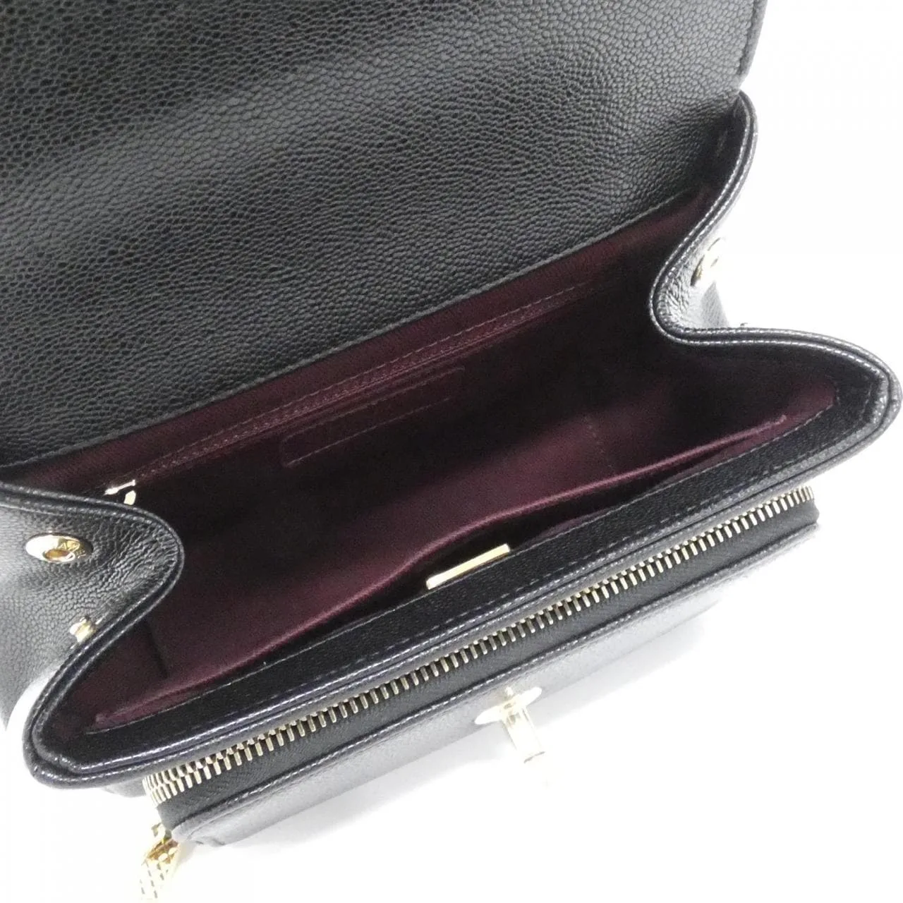 CHANEL 93749 Handbag Grained Calfskin Black Grained Calfskin Rank A - Thumbnail 5