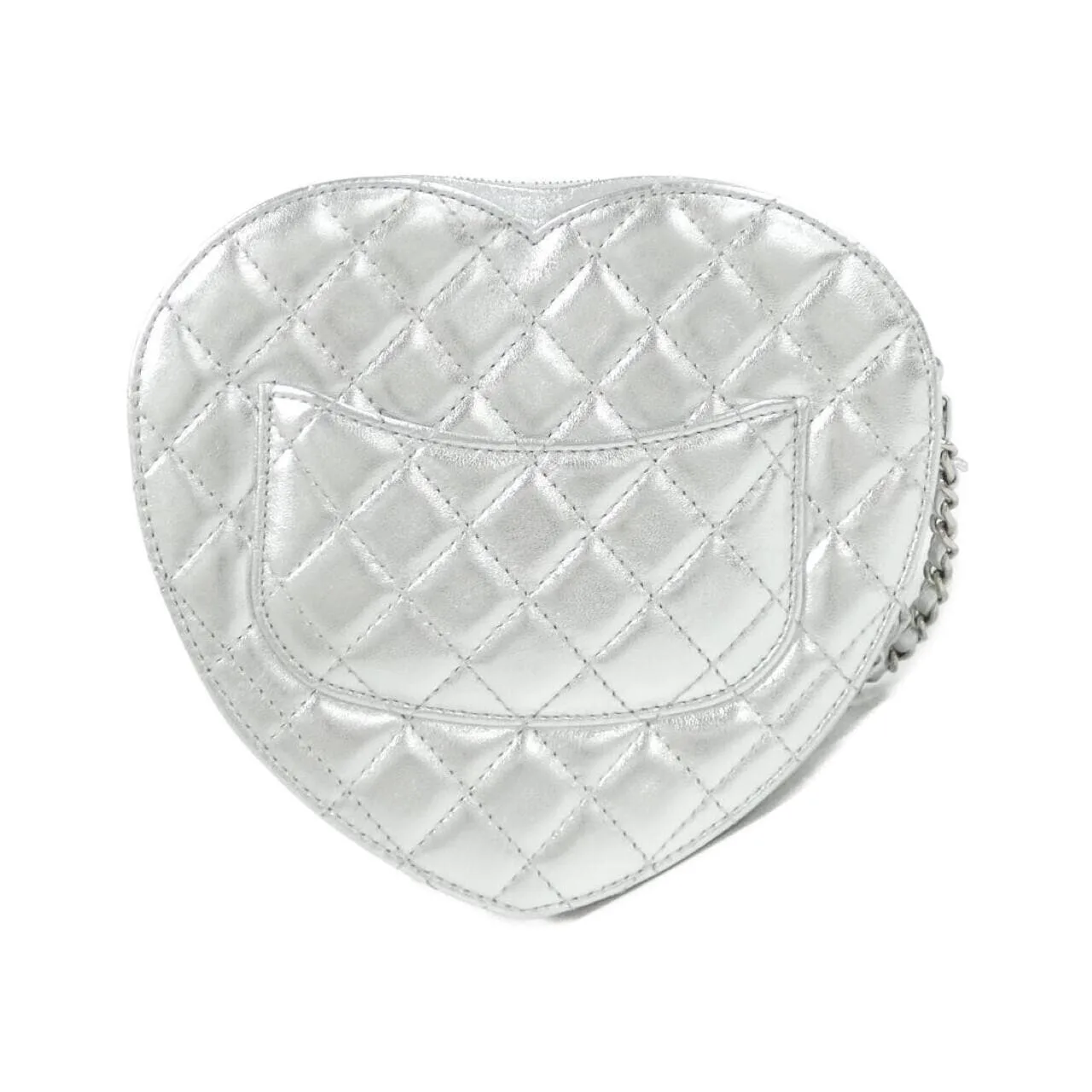 CHANEL AS5764 Shoulder Lambskin Silver Lambskin Rank A - Thumbnail 2