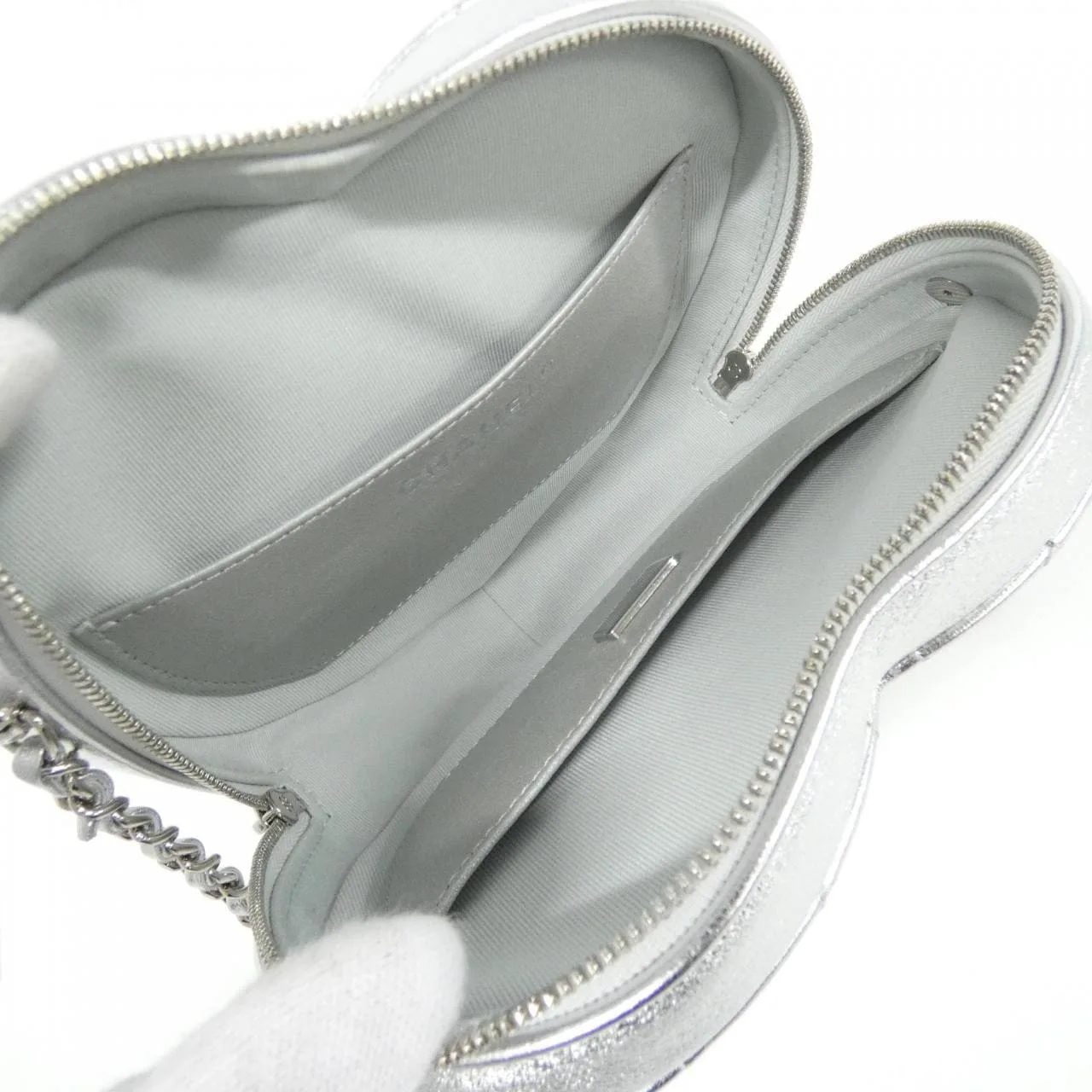 CHANEL AS5764 Shoulder Lambskin Silver Lambskin Rank A - Thumbnail 9