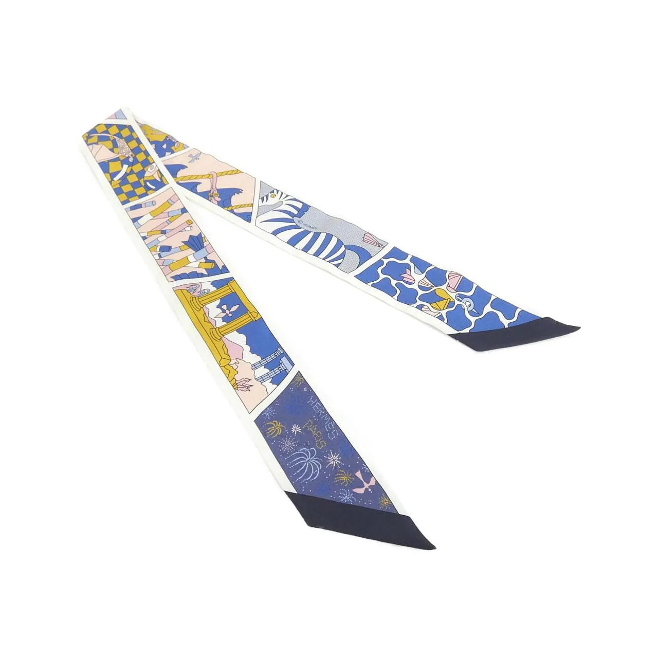 HERMES 063975S Scarf Black