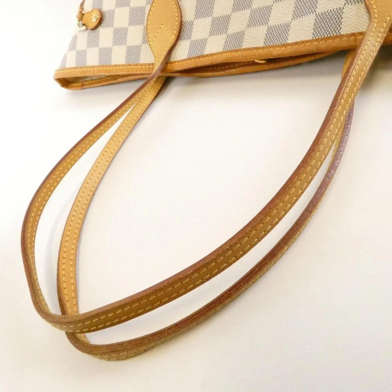 LOUIS VUITTON Neverfull N51107 Tote Damier 黑色 Damier 中古品B - 縮圖 5