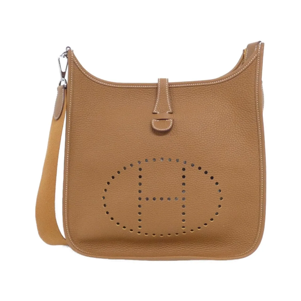 HERMES Evelyne 056277CK Shoulder Clemence Gold