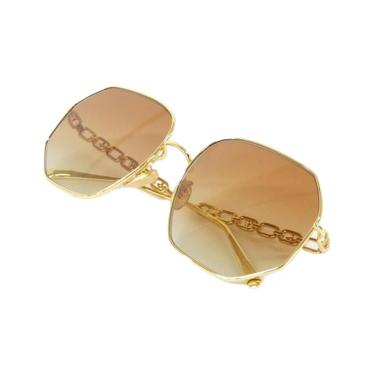 LOUIS VUITTON Z1650E Sunglasses Gold Rank A - Thumbnail 2