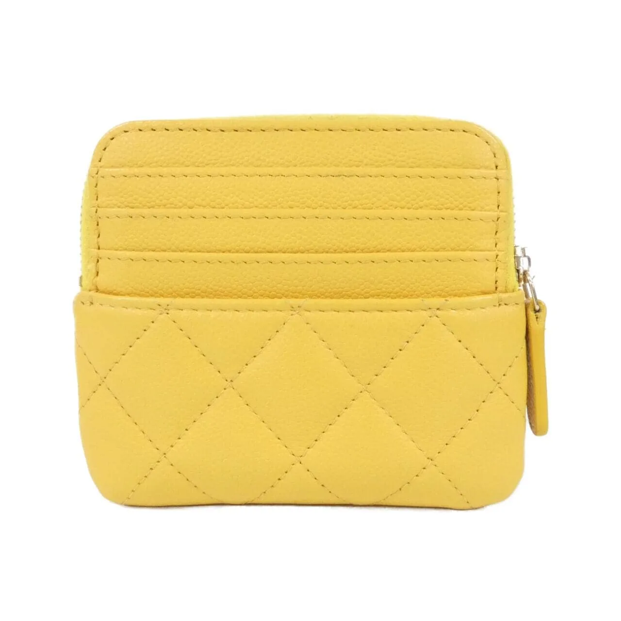 CHANEL Timeless Classic AP2061 Coin Case Grained Calfskin Yellow Grained Calfskin Rank A - Thumbnail 2