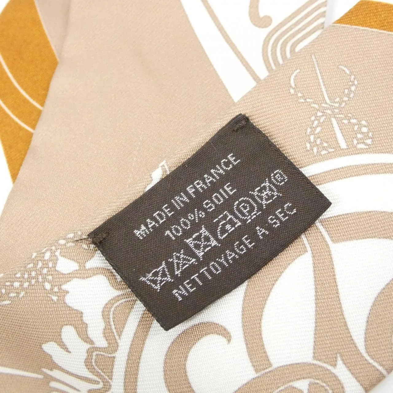 HERMES 063791S Scarf White Rank A - Thumbnail 5
