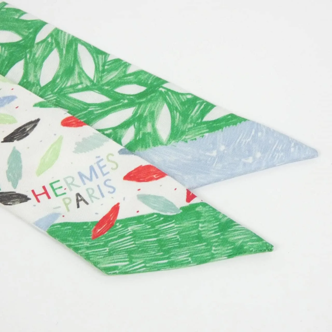 HERMES 063031S Scarf White Rank A - Thumbnail 2