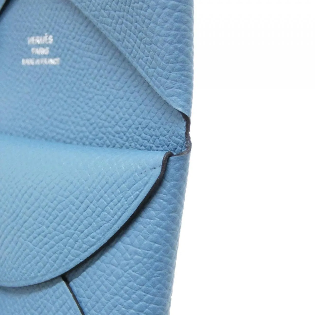 HERMES 083035CK Coin Case Epsom 藍色 Epsom 皮 中古品A - 縮圖 3