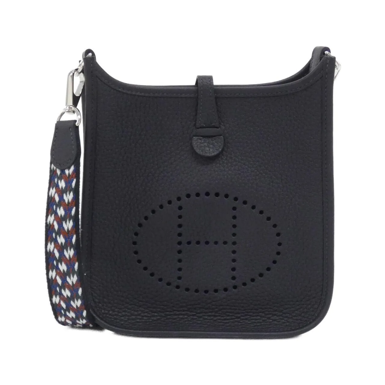 HERMES Evelyne 077887CK Shoulder Clemence White