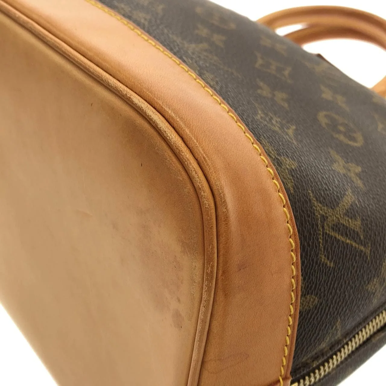 LOUIS VUITTON Alma M51130 Handbag Monogram 黑色 Monogram 中古品B - 縮圖 2