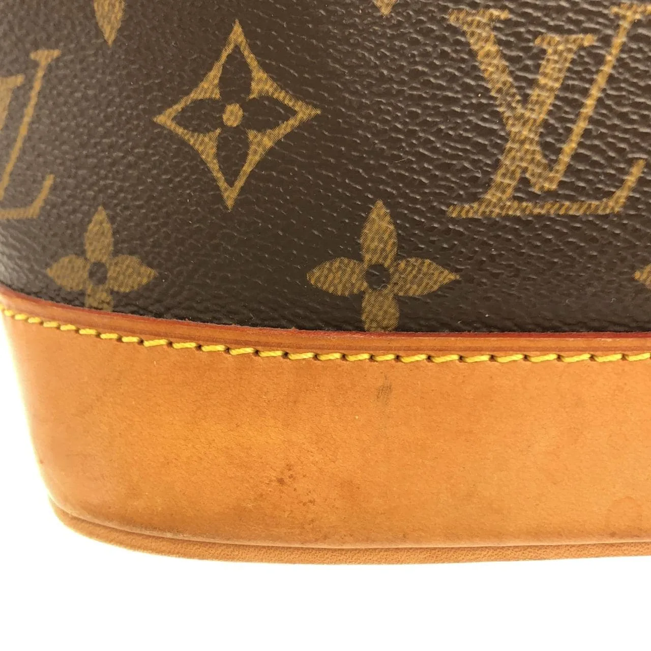 LOUIS VUITTON Alma M51130 Handbag Monogram 黑色 Monogram 中古品B - 縮圖 4