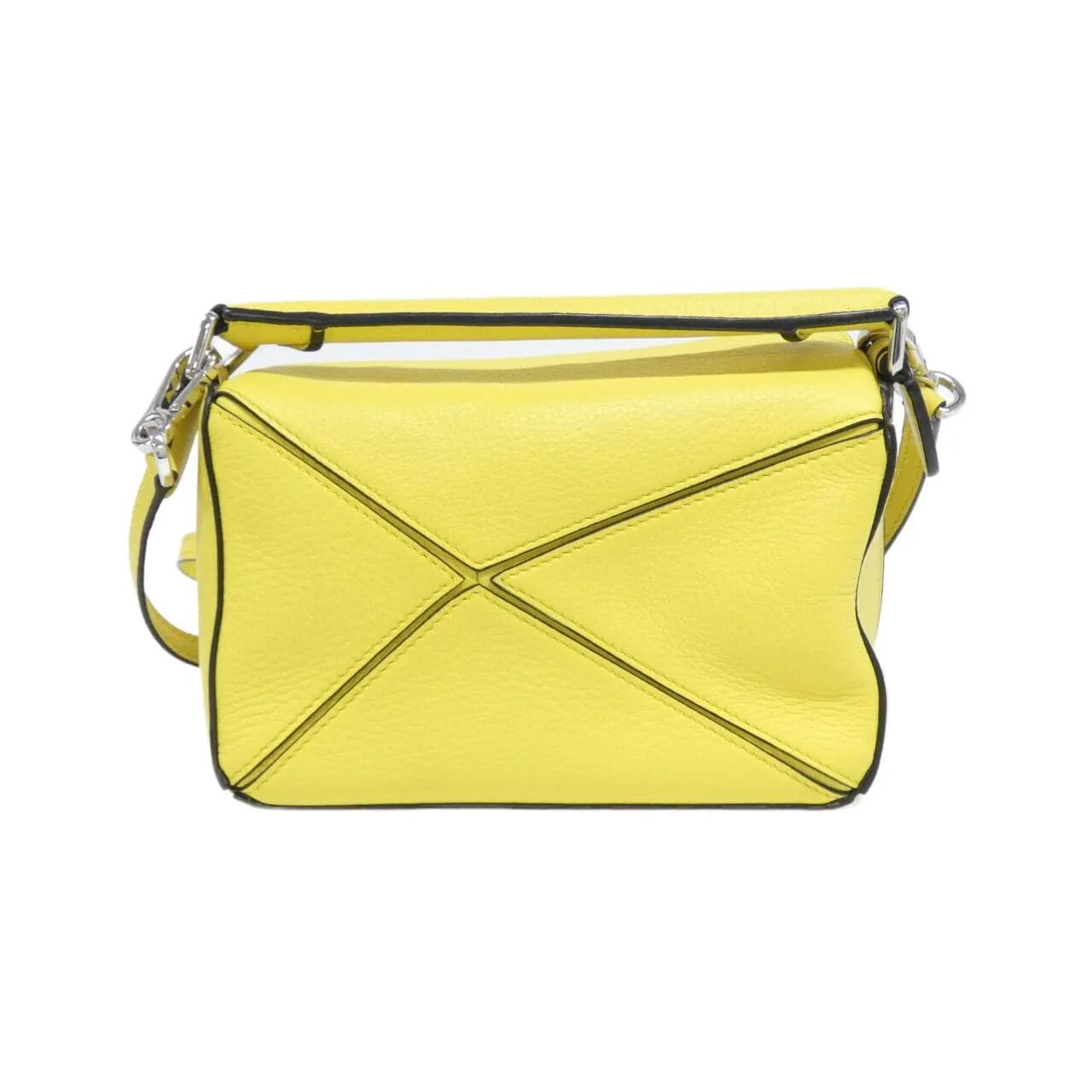 LOEWE Puzzle 322 30 U95 Handbag 黑色 中古品A - 縮圖 2