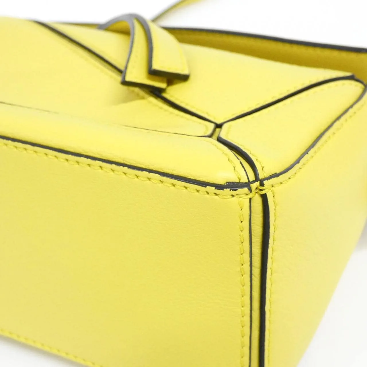 LOEWE Puzzle 322 30 U95 Handbag 黑色 中古品A - 縮圖 3