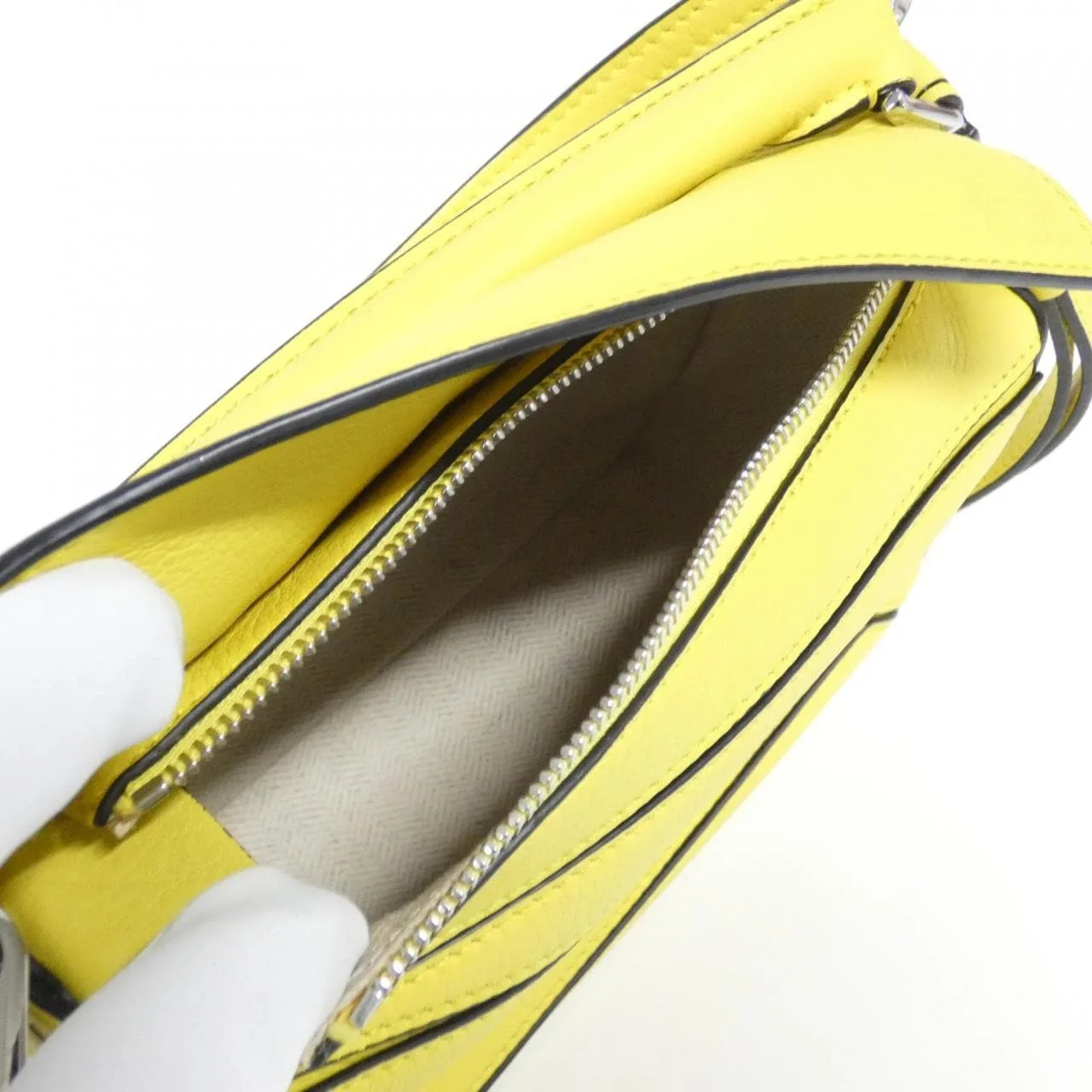 LOEWE Puzzle 322 30 U95 Handbag 黑色 中古品A - 縮圖 6