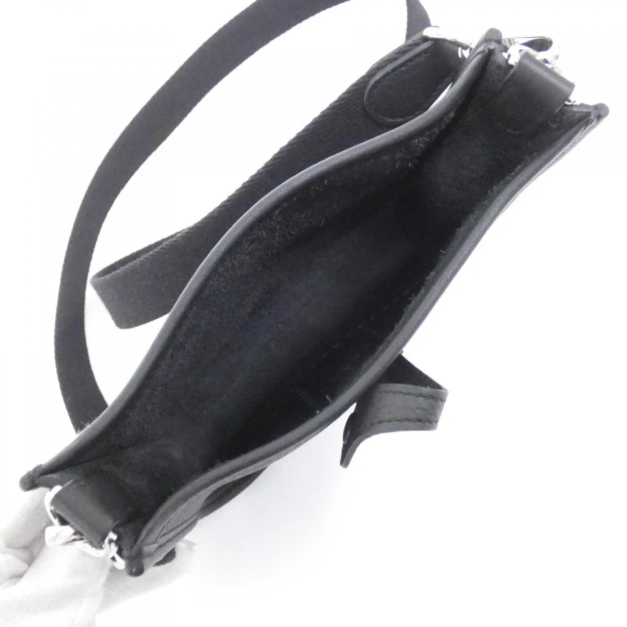 HERMES Evelyne 069426CK Shoulder Clemence 黑色 Clemence 皮 中古品A - 縮圖 6