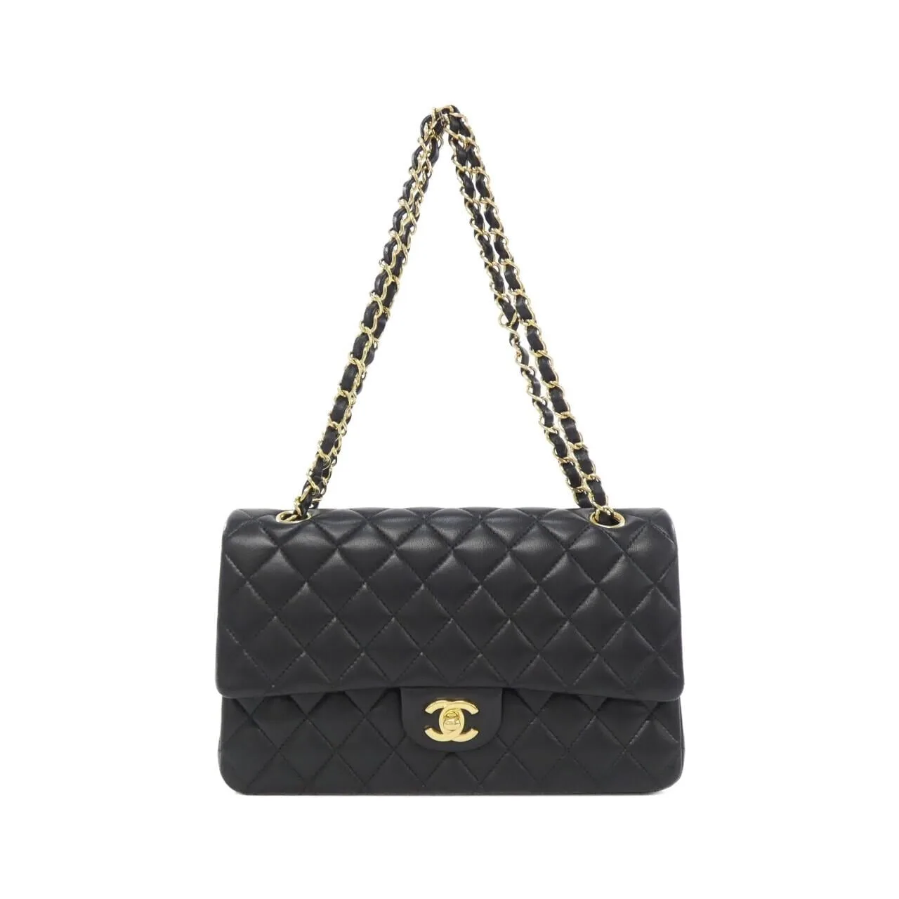 CHANEL Matelasse 1112 Shoulder Lambskin Black