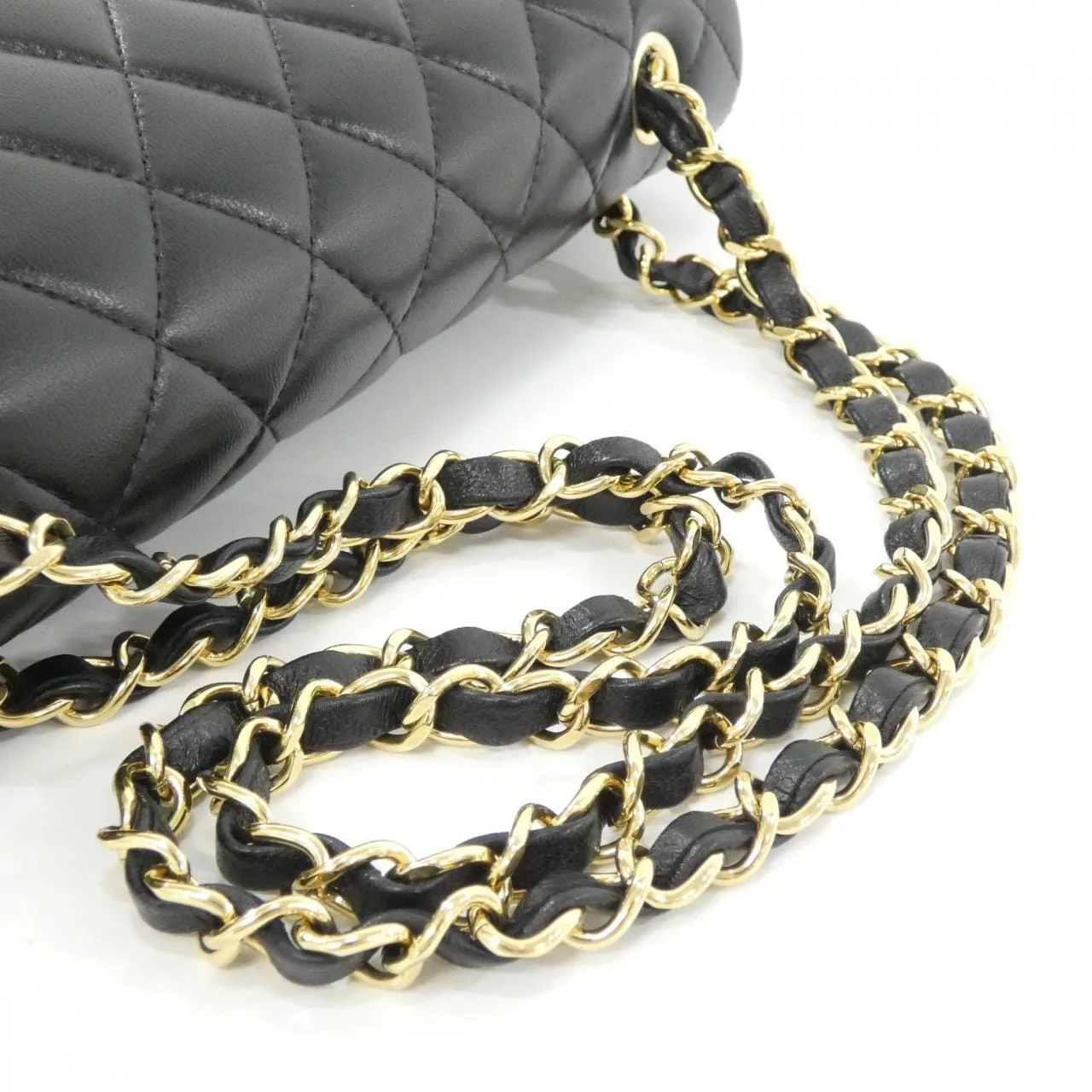 CHANEL Matelasse 1112 Shoulder Lambskin Black Lambskin Rank A - Thumbnail 6