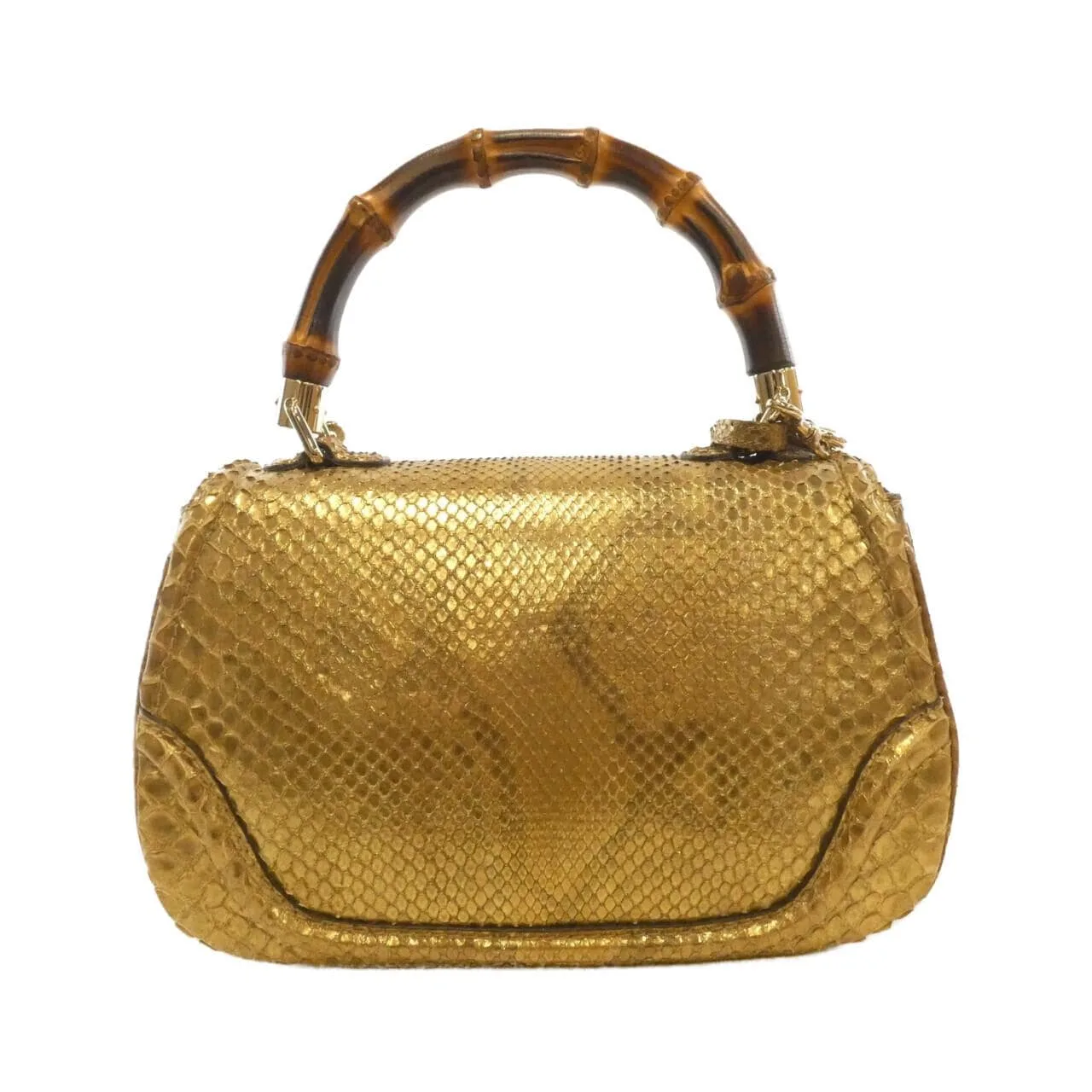 GUCCI 254884 Handbag Python Gold Python Rank A - Thumbnail 2
