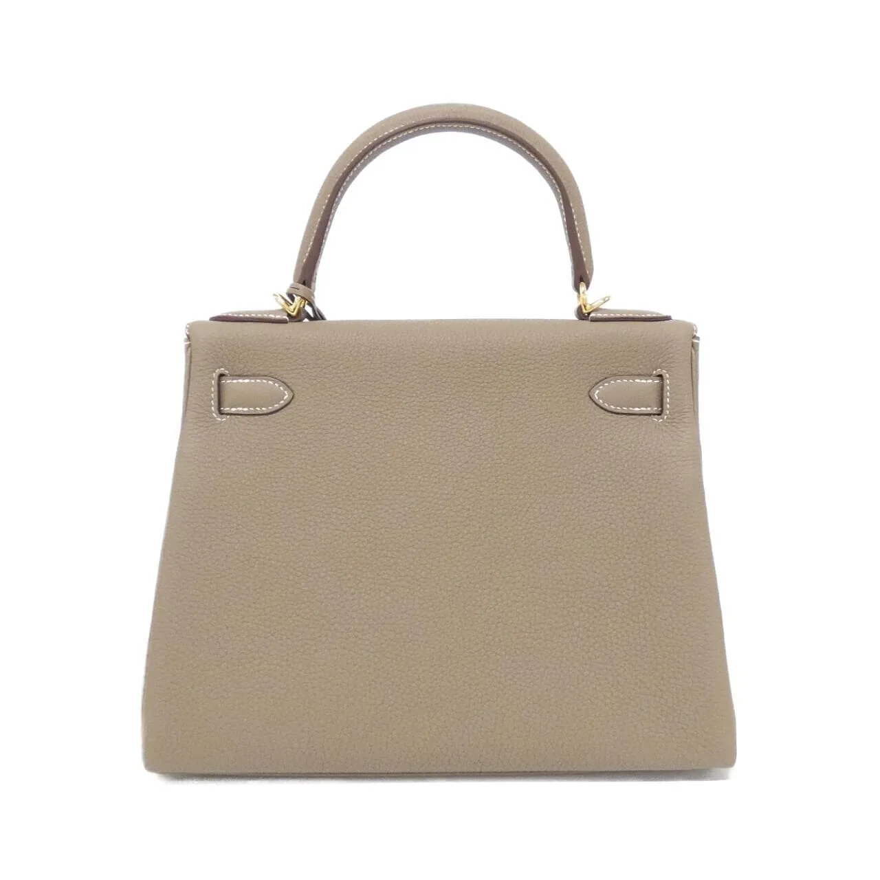HERMES Kelly 027630CC Handbag Togo Etoupe Togo Leather Unused - Thumbnail 2
